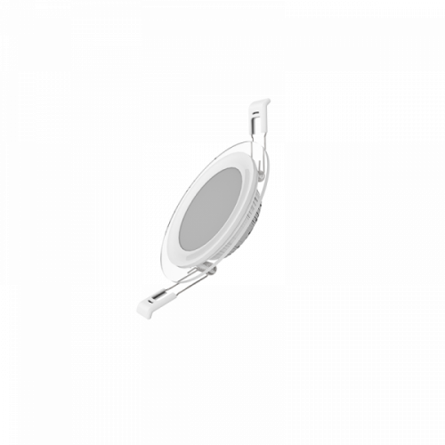 Изображение Светодиодный встраиваемый светильник Gauss, круглый с декоративным стеклом,  6W 4000K 1/40 