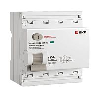 Изображение Выключатель дифференциального тока ВД-100N (S) 4P 25А 100мА AC эл-мех 6кА PROXIMA EKF E1046MS25100 