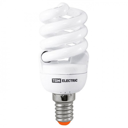 Изображение Лампа энергосберегающая КЛЛ-FSТ2-9 Вт-4000 К–Е27 (32х99 мм) TDM SQ0323-0065 