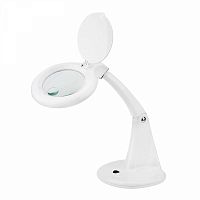 Изображение Лупа настольная малая 3Х+доп. 12Х с подсветкой 60 LED бел. REXANT 31-0243 