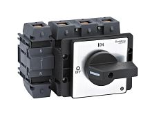 Изображение Выключатель-разъединитель 4п 175А IP20 с черн. рукоят. на дверцу 4 винтами SE MSD175420B 