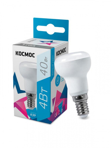 Изображение Лампа светодиодная R39 4Вт 220В E14 4500К Космос Lksm_LED4wR39E1445 