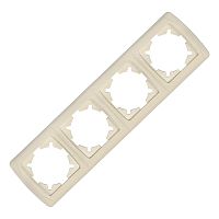 Изображение Рамка 4-м Маргарита горизонт. сл.кость (ivory) UNIversal МР004Г-I 