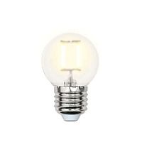 Изображение Лампа светодиодная LED-G45-6Вт/WW/E27/FR PLS02WH картон Uniel UL-00000302 
