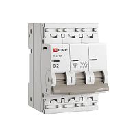 Автоматический выключатель ВА 47-63N 3P 2А (B) 4,5 кА PROXIMA EKF M634302B  Изображение Автоматический выключатель ВА 47-63N 3P 2А (B) 4,5 кА PROXIMA EKF M634302B