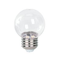 Изображение Лампа светодиодная PLED-ECO 3Вт G45 шар 2700К тепл. бел. CLEAR E27 для Белт-лайт Pro JazzWay 5058279 