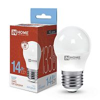 Изображение Лампа светодиодная LED-ШАР-VC 14Вт 230В E27 6500К 1330лм IN HOME 4690612047836 