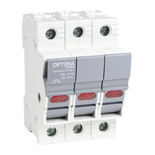 Изображение Предохранитель-разъединитель модульный  10х38 OptiHold CFH10-25-3 КЭАЗ 385306 