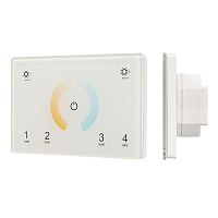 Изображение Панель Sens SMART-P81-MIX White (230В 4 зоны 2.4G) (IP20 пластик) Arlight 028400 