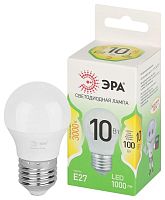 Изображение Лампа светодиодная GREEN LINE P45-10W-830-E27 GL 10Вт шар 3000К свет тепл. E27 Эра Б0066977 