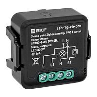 Изображение Реле умное в подрозетник 1-канальное Zigbee Connect Select 16А с нейтралью EKF PRO ssh-1g-zb-pro 