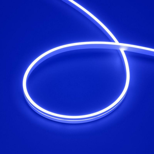 Изображение Лента герметичная MOONLIGHT-SIDE-A168-4x10mm 24В Blue (7.2Вт/м IP65 wire x2) (прямой вывод кабеля) (уп.5м) Arlight 038314 