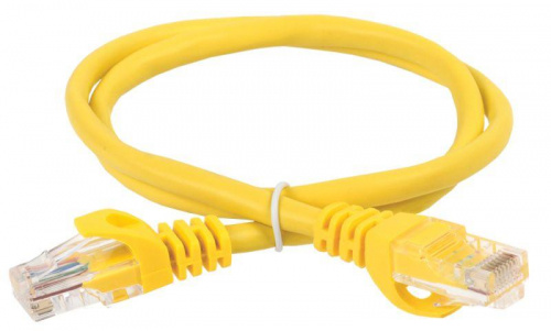 Изображение Патч-корд кат.5е UTP 1м желт. ITK PC05-C5EU-1M 