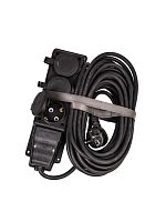 Изображение Удлинитель на каучуковой колодке 3х10м 16А IP44 250В 4кВт каучук КГ 3х2.5 черн. УХз16 Россия КОСМОС YKsm10m-3g(16A)KG-B 