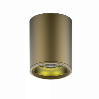 Изображение Светильник светодиодный накладной ДПО-12Вт 3000K 79x100мм HD001 (кофе золото) Gauss HD001 