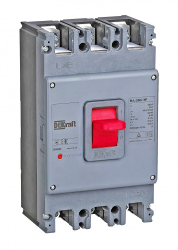 Выключатель автоматический силовой для защиты двиг. 3P 125А 36кА ВА-303 SchE 22811DEK Изображение Выключатель автоматический силовой для защиты двиг. 3P 125А 36кА ВА-303 SchE 22811DEK