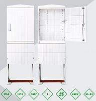 Изображение Шкаф киоск с монтажной платой ЩМП 1750x600х320 мм IP54 на цоколе армированный стекловолокном полиэстер KAZ COM 6017532 