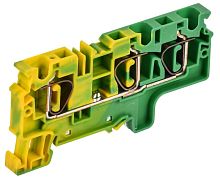 Изображение Клемма пружинная заземляющая CX6-3 PE 6кв.мм трехконтактная ARMAFIX IEK AF-CT41-00-3-K52-006 