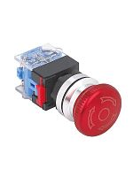 Изображение Выключатель кнопочный ВК30-М11TSC/R/P 1НО+1НЗ гриб с фиксацией 40мм d30мм IP65 красн. Электротехник ET086979 