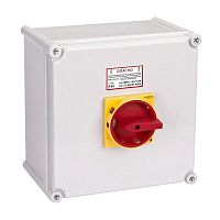 Изображение Выключатель-разъединитель главный аварийный 3п 125А IP65 закрытого исп. с замком SE MSD125311R 