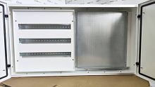 Изображение Корпус комбинированный ЩРН-72 с монтажной платой EasyLine2 навесной IP54, белый, 605x1094x180 с расстоянием между DIN-рейками 125 мм 