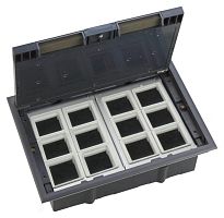 Изображение Люк MultiDesk MDK10 на 24мод. IP40 с монтажной коробкой для фальшпола SE MDK10124 