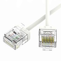 Изображение Патч-корд неэкранированный Ultra SLIM CAT6 U/UTP 4х2 32 AWG LSZH 0.6м бел. DKC RN6UU4506WH-32 