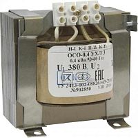 Изображение Трансформатор ОСО-0.4 УХЛ3 380/12. IP00 Электротехник ET014040 