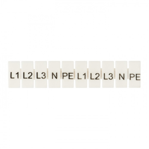 Изображение Маркеры для JXB-ST 4 с символами "L1. L2. L3. N. PE" (уп.100шт) PROxima EKF zb-st-4-L-1-3 