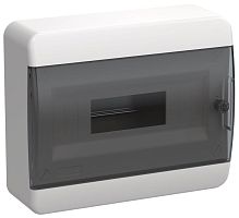 Изображение Корпус ЩРН-П-12 TEKFOR IP41 черн. прозр. дверь пластик. IEK TF5-KP12-N-12-41-K01-K03 