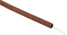 Изображение Труба гофрированная ПВХ d20мм с протяжкой дуб (УП.25м) ELASTA IEK ET-TG21-121-020-025-K24 