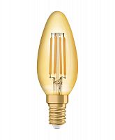 Изображение Лампа светодиодная филаментная Vintage 1906 LED CL B FIL GOLD 35 non-dim 4W/825 4Вт тепл. бел. E14 (замена 35Вт) зол. OSRAM 4058075293434 