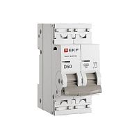 Изображение Автоматический выключатель ВА 47-63N MA 2P 50А (D) 6кА без теплового расцепителя PROXIMA EKF M63MA6250D 