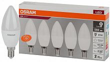 Изображение Лампа светодиодная LED Value LVCLB60 7SW/840 230В E14 2х5 RU (уп.5шт) OSRAM 4058075577954 