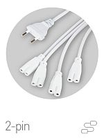 Изображение Разветвитель сетевой для фитолампы FITO 4х IEC C7 (2 pin) для подключения 4 светильников Эра Б0061036 