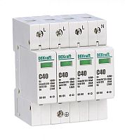 Изображение Ограничитель перенапряжения ОП-101 4п 40кА C 420В DEKraft 18018DEK 