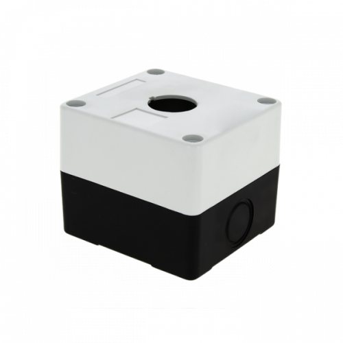 Изображение Фронтальная часть нажимной кнопки 1 упр. элемент цвет белый EKF  cpb-101-w 