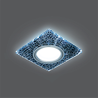 Изображение Светильник Backlight BL068 Квадрат. Черный/Серебро/Хром, Gu5.3, LED 4100K 1/40 BL068 