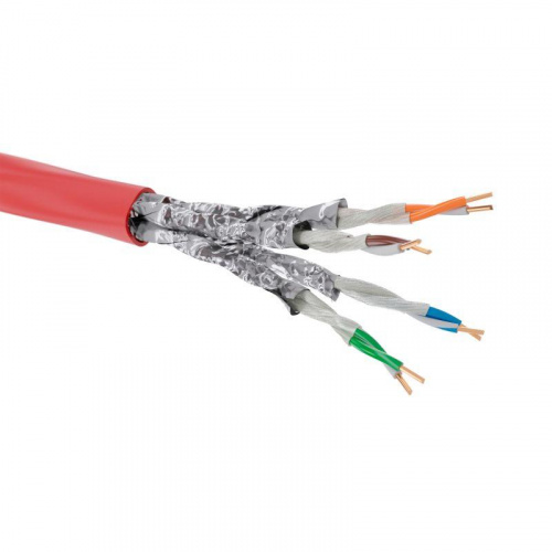 Изображение Кабель CAT 6 U/UTP нг(А)-FRHF бухта 305м красн. DKC RN6UUA04RD 