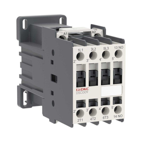 Изображение Контактор магнитный YON DSC009 9A 4кВт AC3 3P кат.24В DC 1НО YON DSC009-3C10D024 