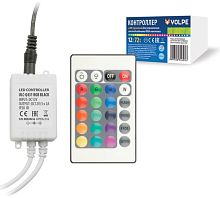 Изображение Контроллер ULC-Q431 RGB BLACK для управления светодиод. RGB лентами 12В с пультом ДУ ИК Volpe UL-00001113 