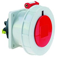 Изображение Розетка встраиваемая 16А 5п 3P+N+PE 6ч 400В IP67 75х75 Quick Connect Bals 13745 