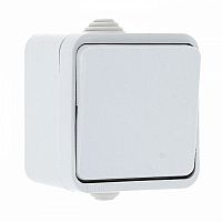 Изображение Выключатель 1-кл. ОП Прага 10А IP44 бел. EKF EKV10-021-10-44 