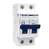 Изображение Выключатель автоматический модульный 2П 2А 4.5кА х-ка C TOKOV Electric TKE-PZ45-MCBI-2-2-C 