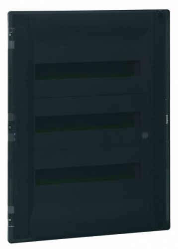 Изображение Practibox3 Пластиковый щит встраиваемый Щрв-П-54    3x18 прозрачная дверь с клеммником заземления и нейтрали  401758 