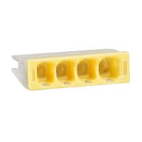 Изображение Клемма строительно-монтажная OptiKit СМК 2273-244 (с пастой) 4 отверстия 0.5-2.5кв.мм КЭАЗ 351061 