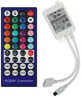 Изображение Контроллер для светодиодной ленты с ИК пультом RGBW-Controller-12/24V-96/192W-IP20-IR ЭРА Б0061113 