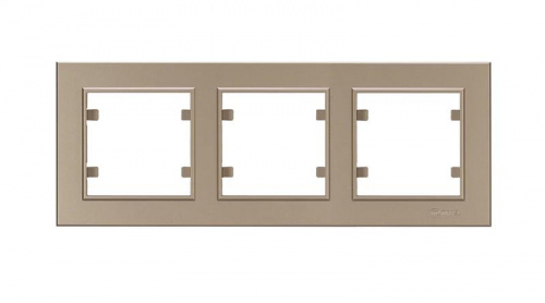 Изображение Рамка 3-м Karea горизонт. латунь Makel 56057703 