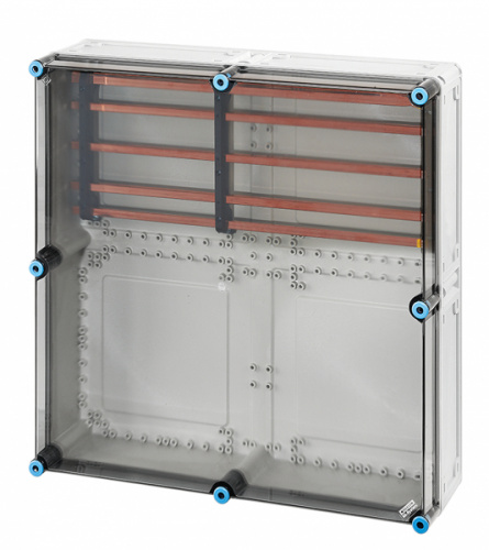 Изображение Корпус пластиковый Mi 600х600х170 с ток. шинами IP65 сер. с прозр. крышкой Mi 6852 HENSEL 20001282 