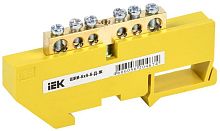 Изображение Шина PE "земля" на DIN-изоляторе ШНИ-6х9-6-Д-Ж IEK YNN10-69-6D-K05 